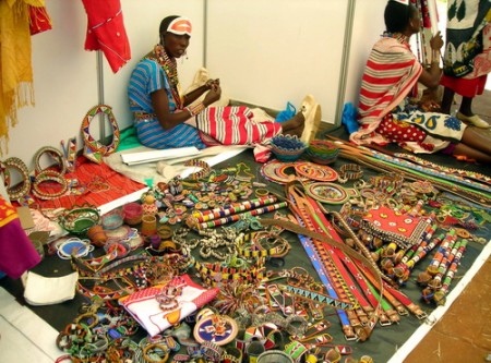 Африканский базар сувениров