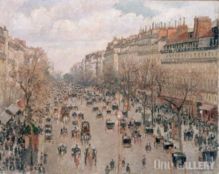 Камиль Писсарро - Бульвар Монмартр в Париже