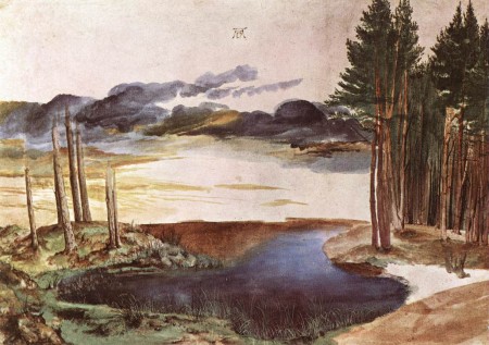Пруд в лесу, 1496