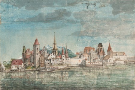 Вид на Инсбрук с севера, 1495
