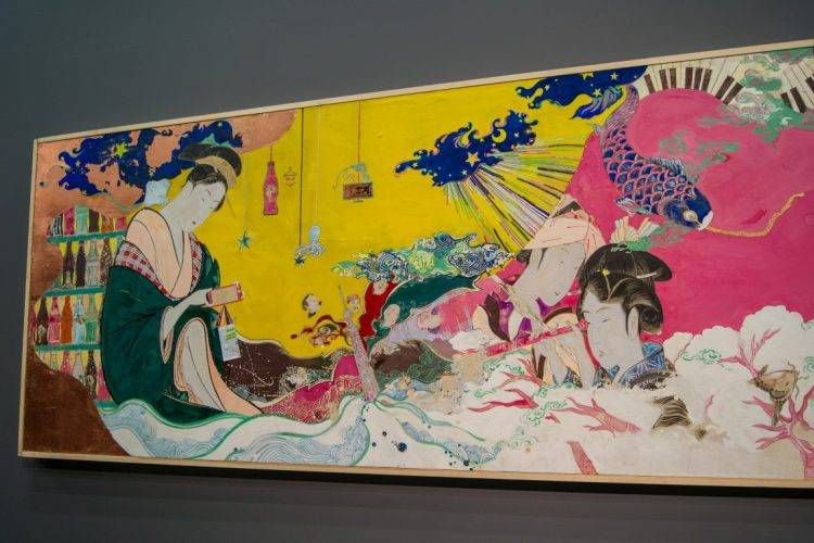 Японские художники на выставке Преодоление в Манеже
