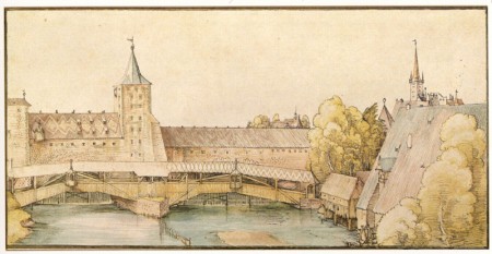 Крытый мост Халлер в Нюрнберге, 1500