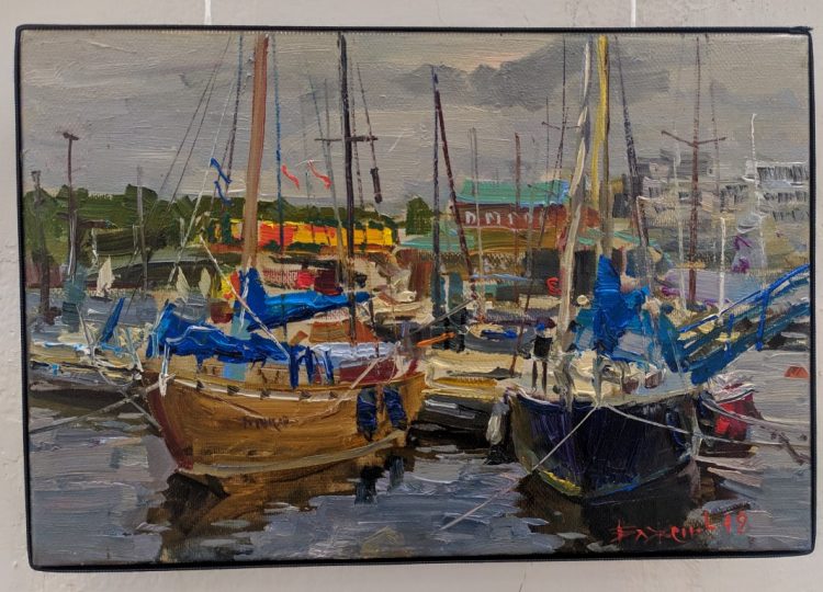 Картины с выставки Город у моря 2019