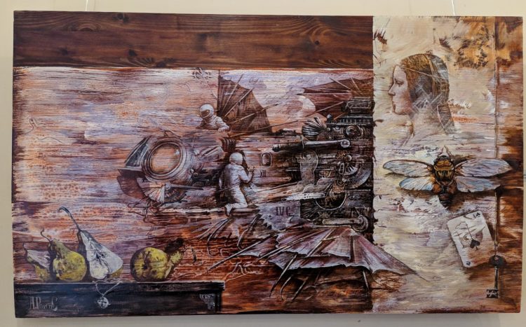 Картина Андрея Ромасюкова с выставки Застывшие во времени