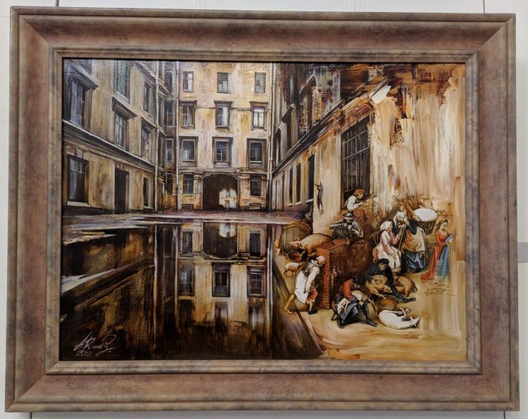 Картина Андрея Ромасюкова с выставки Застывшие во времени